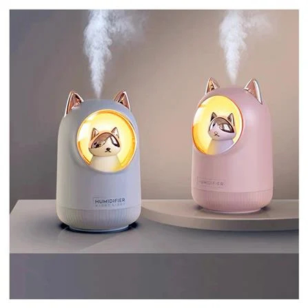 เครื่องเพิ่มความชื้น-ในอากาศแบบเติมน้ำ-พร้อมไฟในตัว-portable-air-humidifier-สีขาว