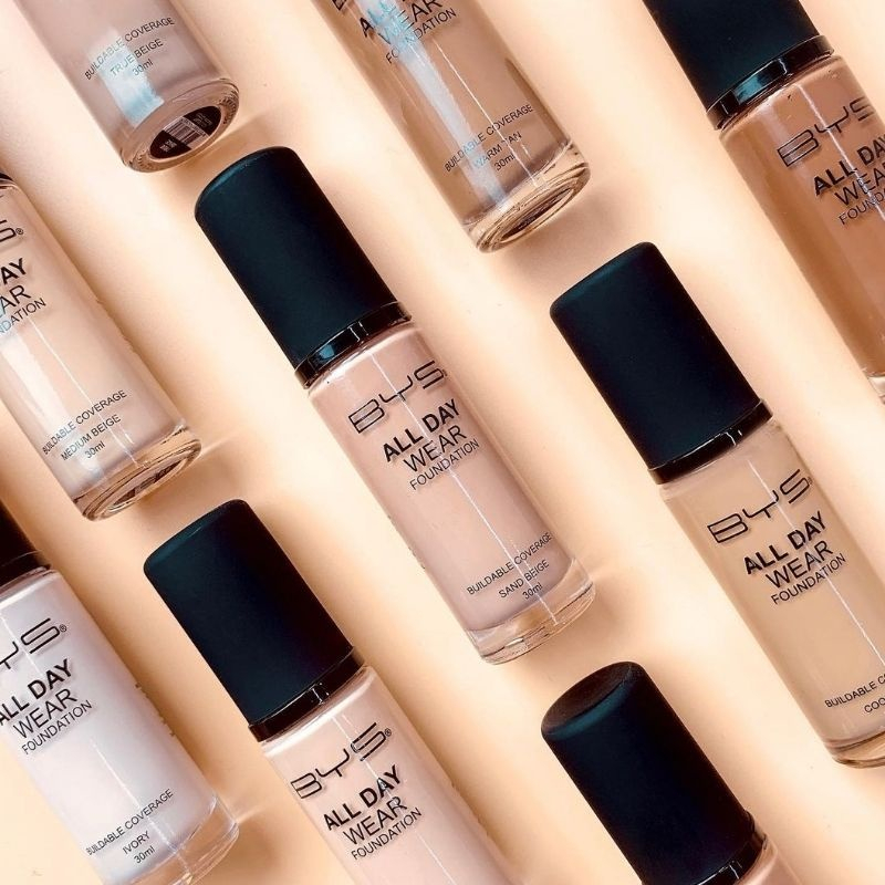 ส่งฟรี) BYS Cosmetics All Day Wear Foundation 30 ml.รองพื้นสูตรน้ำ  เนื้อบางเบา ผิวสวย ทนนาน | Shopee Thailand