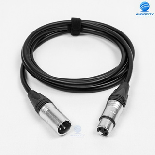 Audiocity MIC-XLR (N) สายไมโครโฟน สายไมค์ XLR Cable ขั้วต่อ นิวทริคแท้ (Male+Female) Microphone Cable