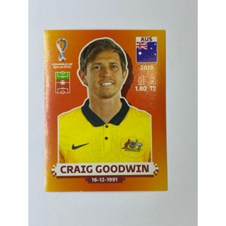 สติ๊กเกอร์สะสม Goodwin Leckie Duke ฟุตบอลโลก Worldcup 2022 นักฟุตบอล Australia ของสะสมทีมฟุตบอล ออสเตรเลีย