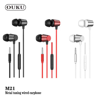 OUKU M21 ใหม่ หูฟัง trrue headset stereo หูฟังสเตอริโอ เสียงดี พร้อมส่ง