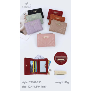 [พร้อมส่งในไทย]กระเป๋าสตางค์ 2พับใบสั้น classic&amp;moden กระเป๋าสตางค์ผู้หญิงสไตล์เกาหลี แฟชั่นมาใหม่ ของขวัญวันเกิด