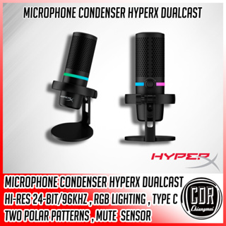Gaming Microphone HyperX DuoCast RGB USB Condenser Microphone ไมโครโฟน (ของแท้ประกันศูนย์ 2 ปี)