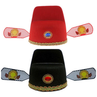 Babygaga หมวก ตรุษจีน ฮ่องเต้ Chinese Emperor Hat Red