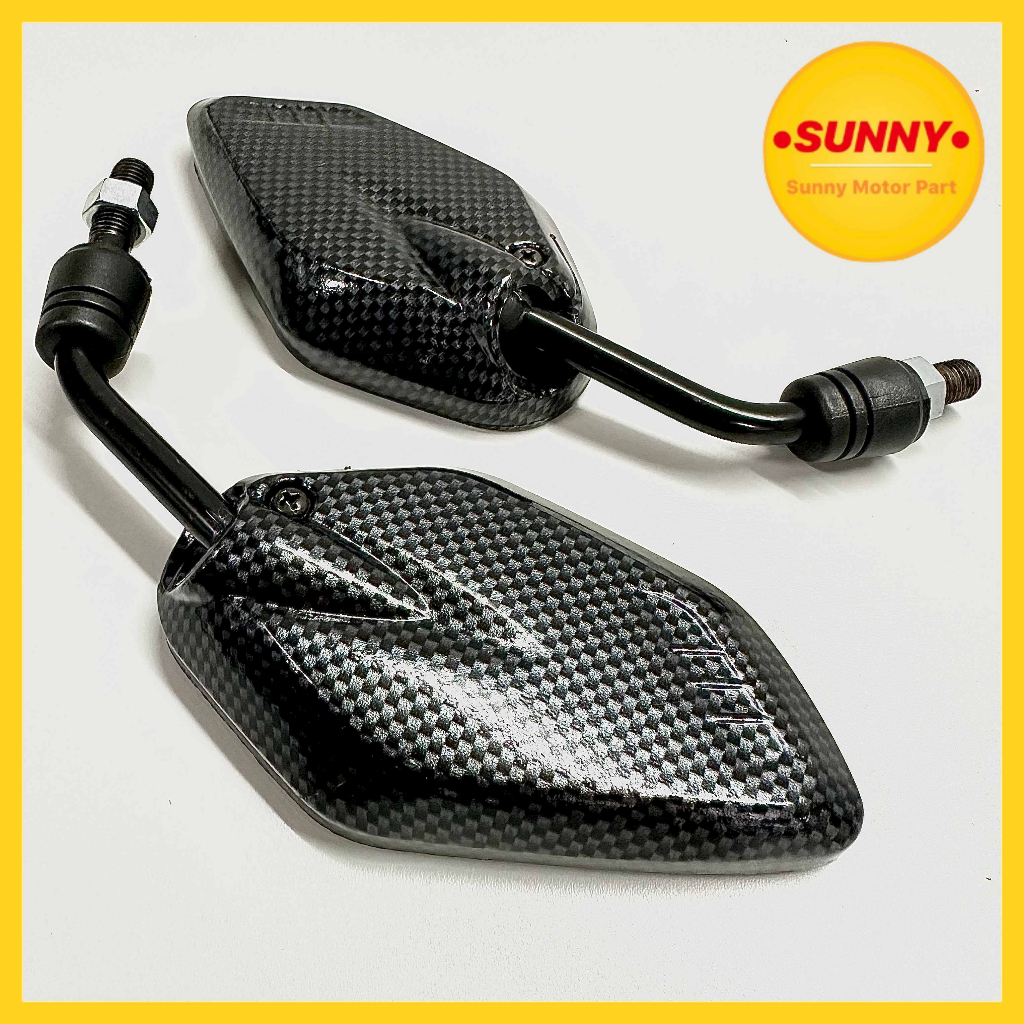 กระจกย่อ กระจก ขาย่อ ทรง N-MAX คาร์บอน (ราคาต่อ1คู่) สำหรับมอเตอร์ไซค์ ...