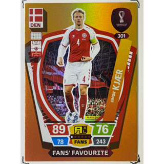 Simon Kjaer การ์ดนักฟุตบอล ฟุตบอลโลก Worldcup 2022 การ์ดสะสม Denmark การ์ดนักเตะ เดนมาร์ก