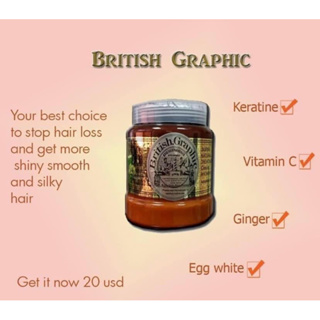 บริติส กราฟฟิค จินเจอร์ แฮร์ ทรีทเม้นท์ (เชื่อมแกน) British Graphic Ginger Hair Treatment Cream