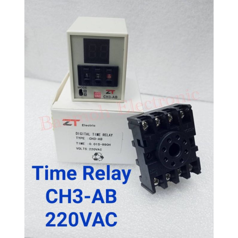 ทามเมอร์-ดิจิตอล-timer-ch3-ab-220vac-50-60hz-พร้อมขายซ็อกเก็ต8ขา-สินค้าพร้อมจัดส่ง