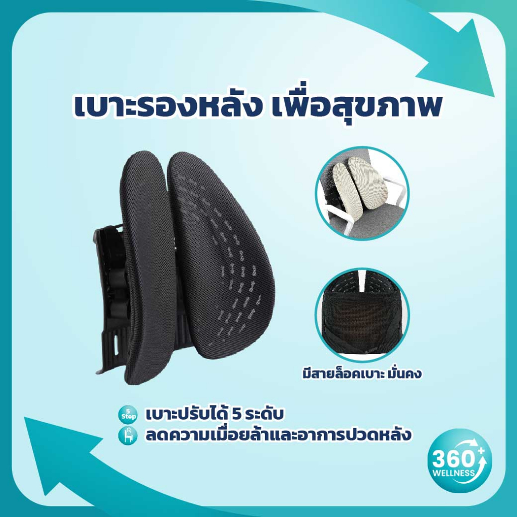 360-ศูนย์รวมอุปกรณ์เพื่อสุขภาพ-ที่รองหลัง-เบาะรองหลัง-เพื่อสุขภาพ-พนักพิงหลัง-เบาะรองหลังรถยนต์