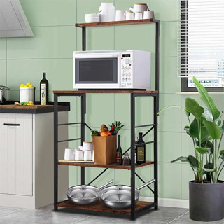 ชั้นวางของในครัว  Wooden Microwave Rack  blowiishop