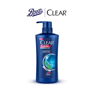 CLEAR เคลียร์ เมน แชมพู คูลสปอร์ต เมนทอล แอนตี้แดนดรัฟ สีน้ำเงิน 450 มล.