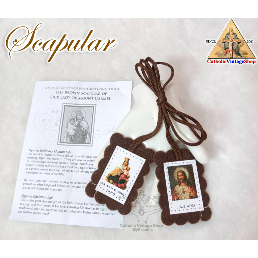 สายจำพวก-scapular-แม่พระประจักษ์แห่งภูเขาคาร์แมล-our-lady-of-mount-carmel-catholic-คาทอลิก-คริสต์