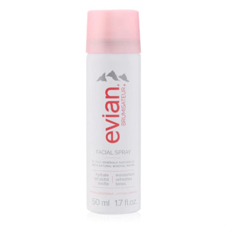 [สเปรย์น้ำแร่ฝรั่งเศส] Evian Natural Mineral Water Facial Spray 50 ml. ขนาดพกพา