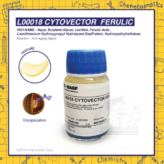 Cytovector Ferulic ทำหน้าที่เป็นสารที่มีคุณสมบัติช่วยเรื่อง Anti-Aging Agent ซึ่งเป็นไลโปโซมจากพืช