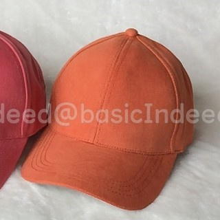 หมวกแก๊ป สีพื้น หมวกเบสบอล โทนสีส้ม
