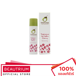 TROPICANA Natural Coconut Lip Balm Stick (Non-Preservative) Cherry ลิปบาล์ม 4.5g