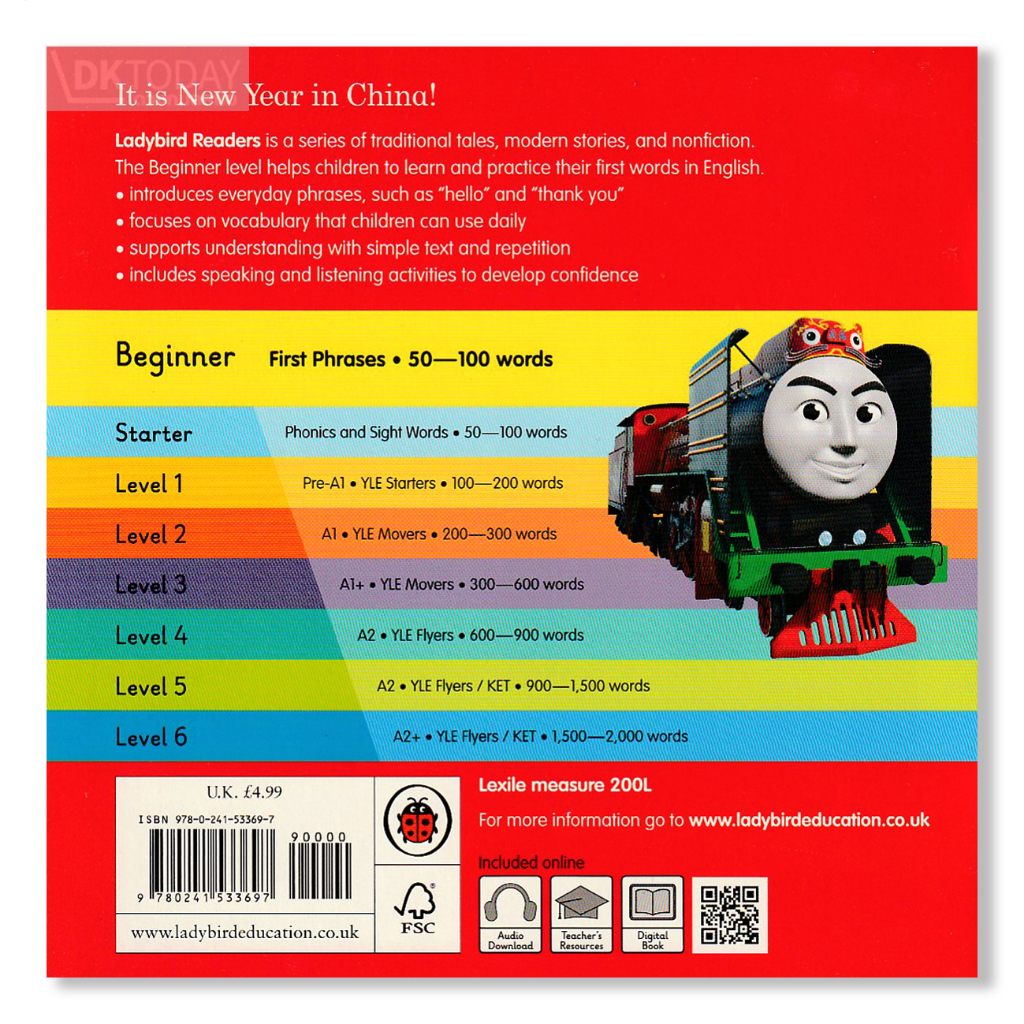 dktoday-หนังสือ-ladybird-readers-beginner-thomas-amp-the-dragon-with-code