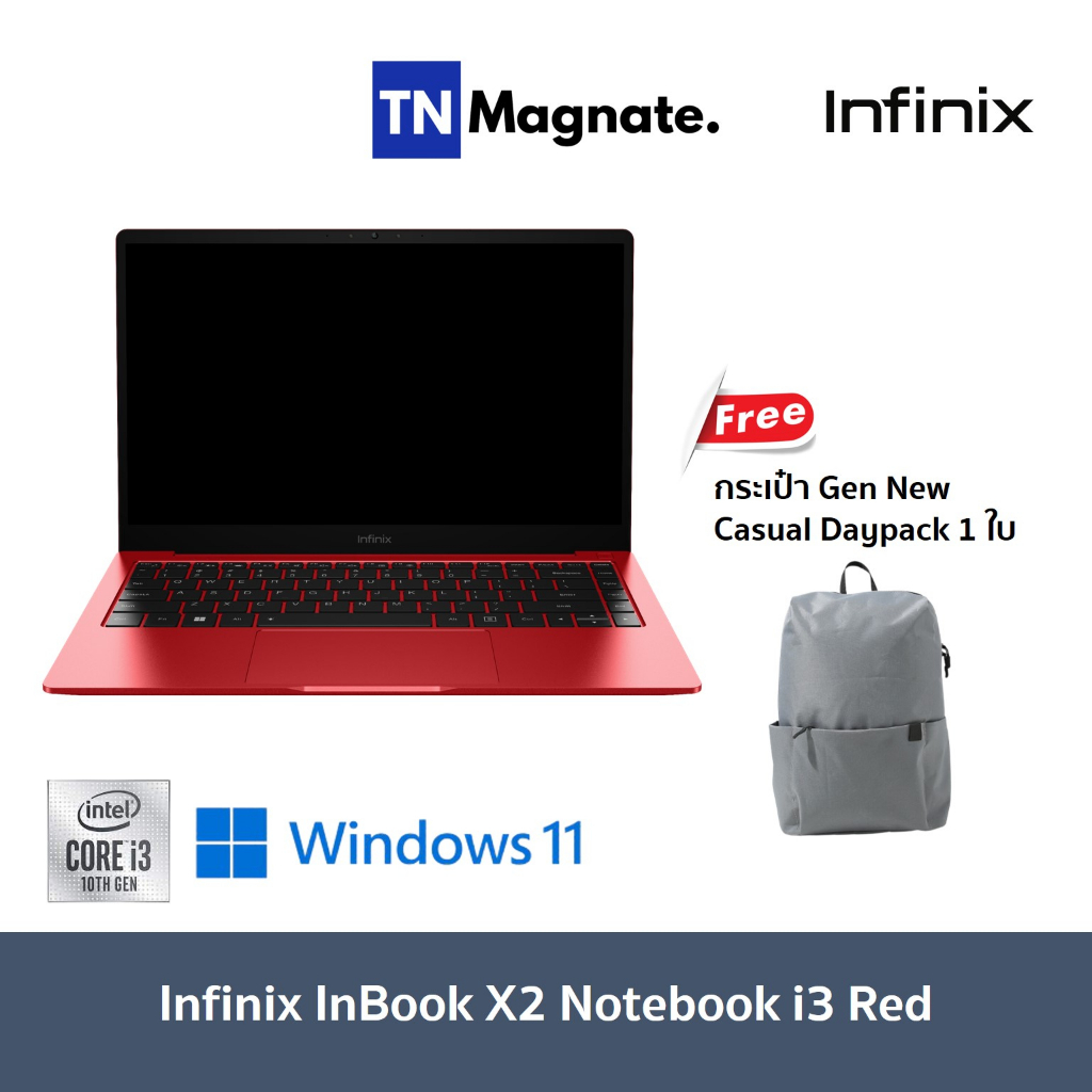 ภาพหน้าปกสินค้ารุ่นใหม่ Infinix InBook X2 i3 Notebook (14 FHD sRGB 100%/i3-1005G1/4 GB/256 SSD/UHD Graphics/Win 11 Home/1Y) โน้ตบุ๊ค จากร้าน tnmonline บน Shopee