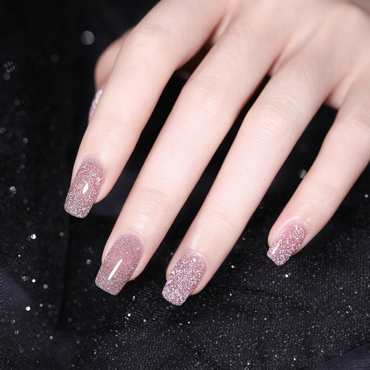 สีกลิตเตอร์-เม็ดละเอียด-โทนพาสเทล-สีทาเล็บ-สีเจล-gaoy