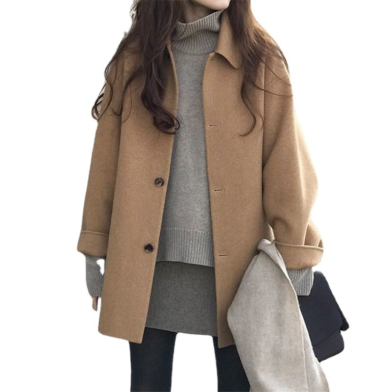 E07 โค้ชวูล LADIES BASIC COAT เสื้อโค้ทผ้าวูลทรงสั้น กันหนาวได้รีวิวที่ ...