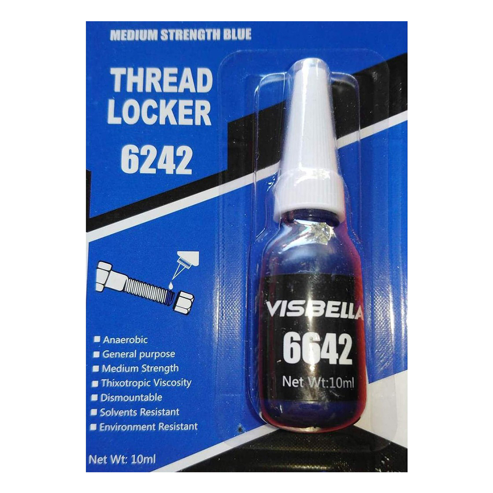 น้ำยาล็อคเกลียวน้ำยากันคลายThread Locker Medium Stremgth Blue 6642 สี