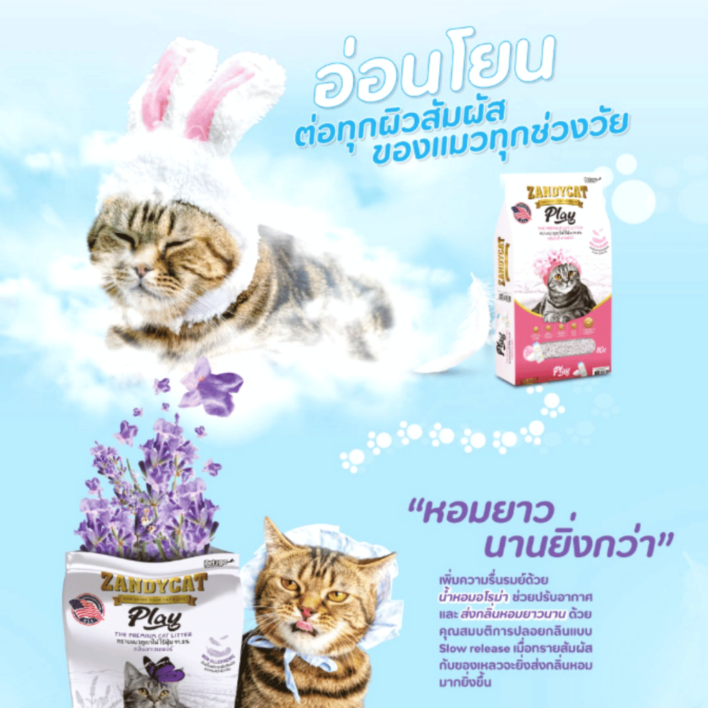 zandycat-ทรายแมวภูเขาไฟ-สูตรอ่อนโยน-10ลิตร-มี-3-กลิ่น-ให้เลือกสรร-zandycat-play