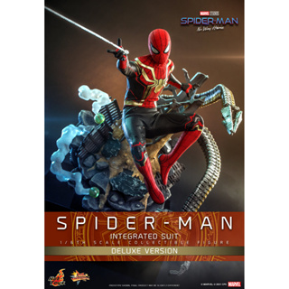 พร้อมส่ง! ฟิกเกอร์ Hot Toys MMS624 1/6 Spider-Man: No Way Home - Spider-Man Integrated Suit (Deluxe Version)