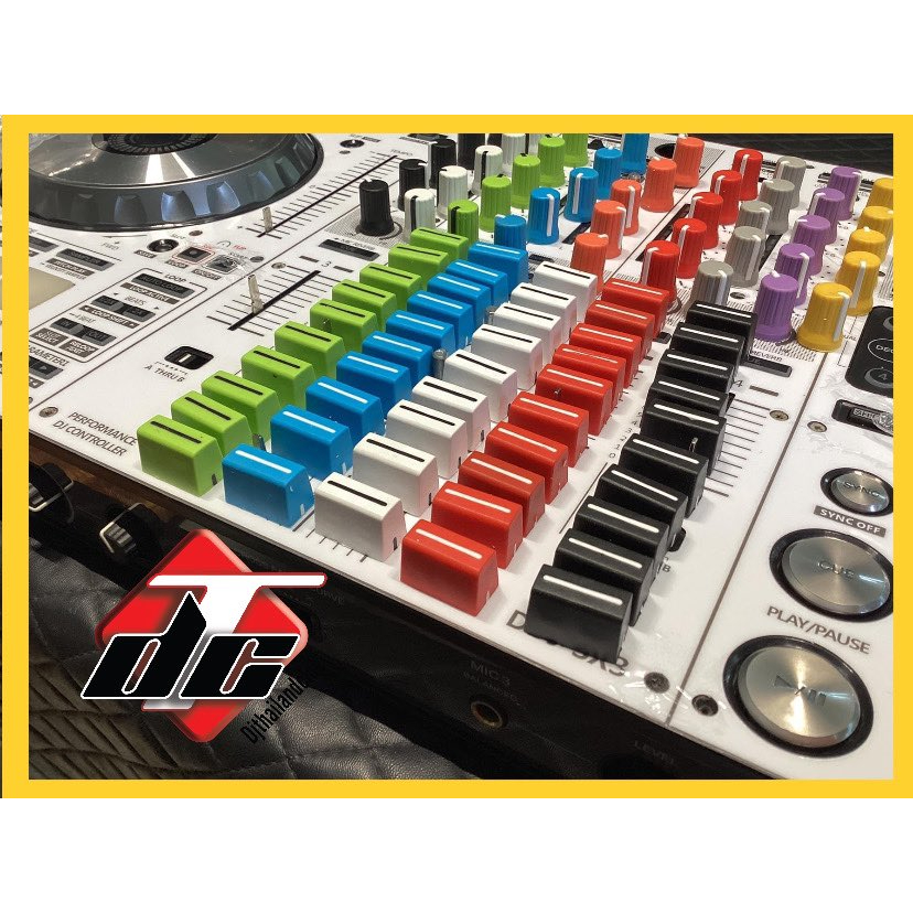 ปุ่มสไลด์-fader-สีดำ-ตัวเลื่อนสไลด์-เครื่องดีเจ-cap-knob-fader-สำหรับ-djm-และ-คอนโทรลเลอร์-ราคาต่อชิ้น