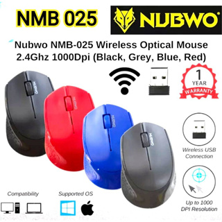 ภาพขนาดย่อของภาพหน้าปกสินค้าสุดคุ้ม ส่งเร็ว Nubwo NMB-017 Mouse Wireless เม้าส์ไร้สาย ราคาถูก จากร้าน argentocom_ บน Shopee