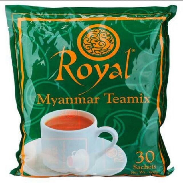 ชาพม่าของแท้-ชานมพม่า-royal-myanmar-teamix-ชานมพม่าแบบซอง-ชานมพม่า-royal-จำนวน-30-ซอง-แพค-burmese-tea-ชายอดนิยม-รสชาติหว