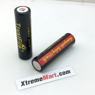ภาพขนาดย่อของภาพหน้าปกสินค้าแบตเตอรี่ TrustFire 18650 3.7V 2400mAh Protected Rechargeable Lithium Battery (ราคาต่อก้อน) จากร้าน xtrememart บน Shopee ภาพที่ 2