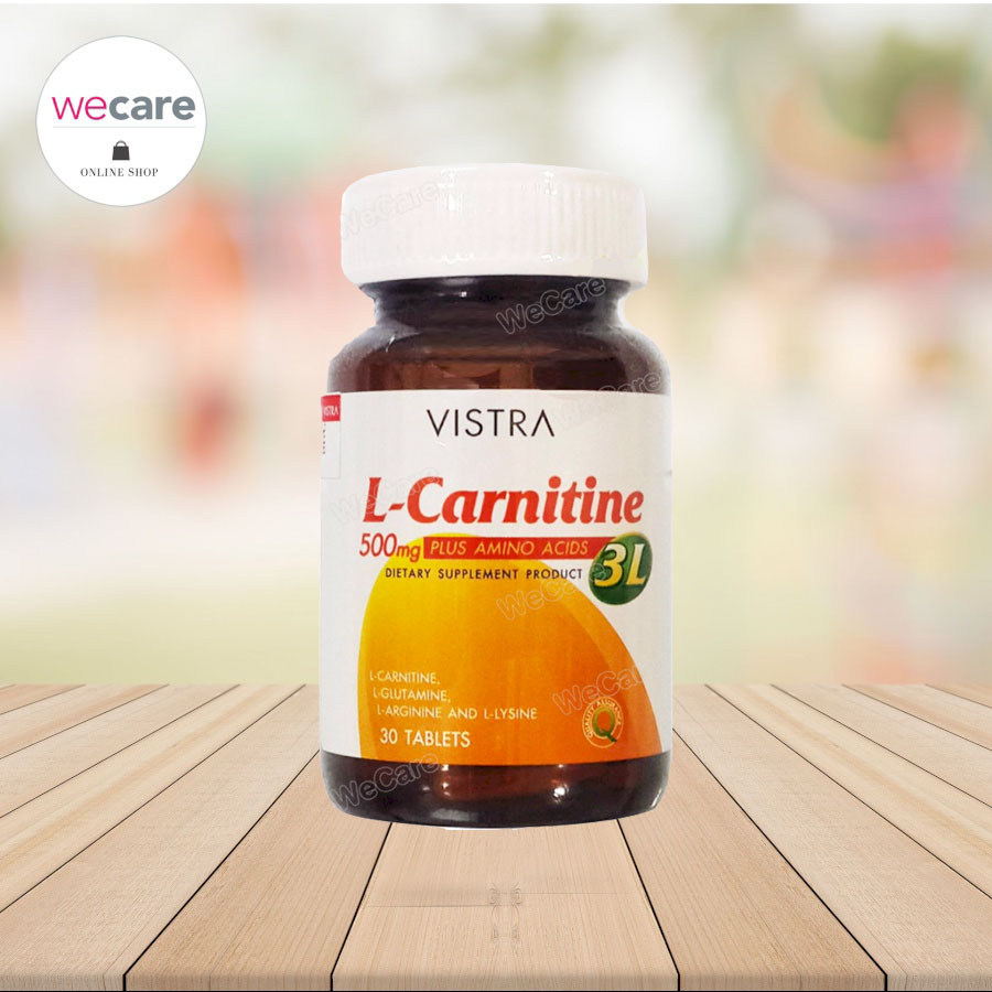 vistra l-carnitine 500 mg vistra l-carnitine 500mg plus 3L L-Carnitine วิสตร้า แอล คาร์นิทีน