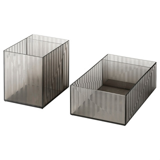IKEA - กล่องแบ่งช่อง ชุด 2 ชิ้น สามารถใช้ในห้องน้ำได้ LILLSTUGA ลิลล์สตูกา