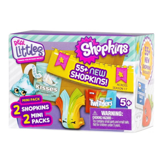 (ของแท้100%) พร้อมส่ง! Shopkins Real Littles Snack Time Mini Pack