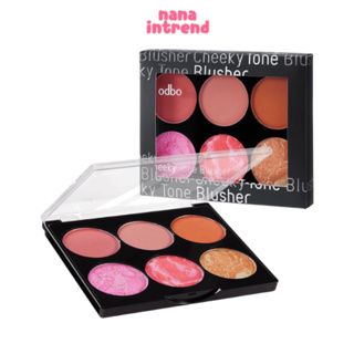 odbo Cheeky Tone Blusher #OD146 โอดีบีโอ ชีคกี้ โทน บลัชเชอร์ บลัชออน 6 สี