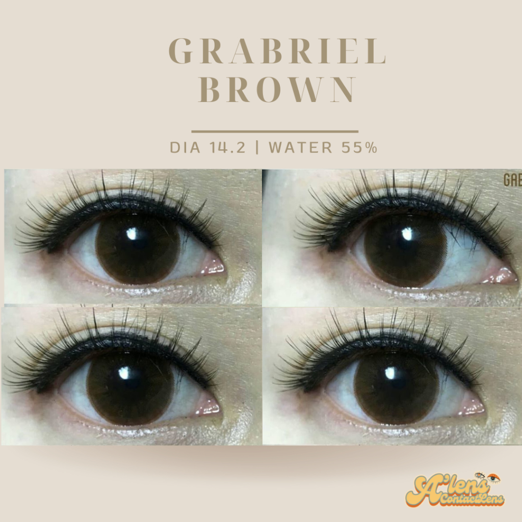 คอนแทคเลนส์รายเดือน-grabriel-brown-ค่าอมน้ำ55