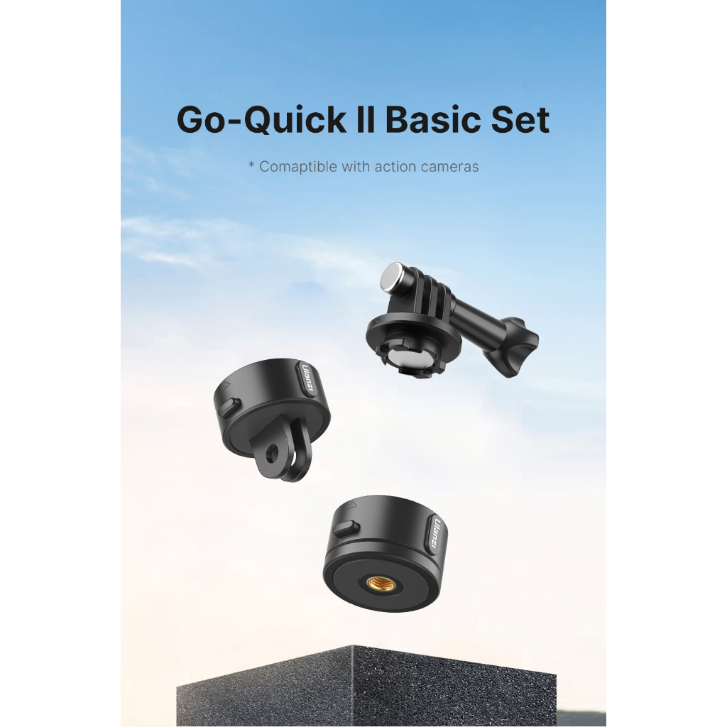 Ulanzi Go-Quick II Basic ชุดอะแดปเตอร์เมาท์แม่เหล็ก ปลดเร็ว สําหรับ ...