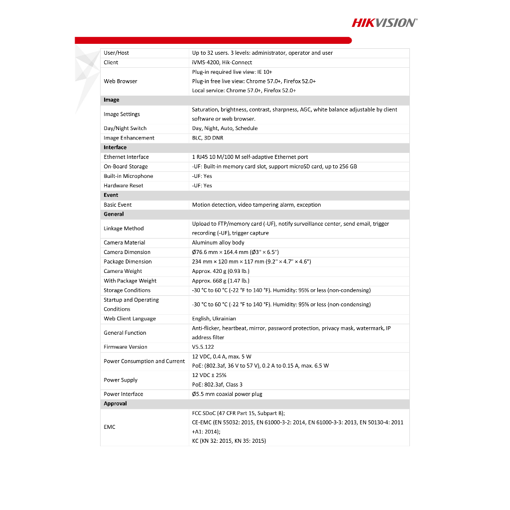 hikvision-กล้องวงจรปิด-ip-ความละเอียด-2-ล้านพิกเซล-รุ่น-ds-2cd1027g0-l-c-เลนส์-4mm-ภาพสี-24ชั่วโมง