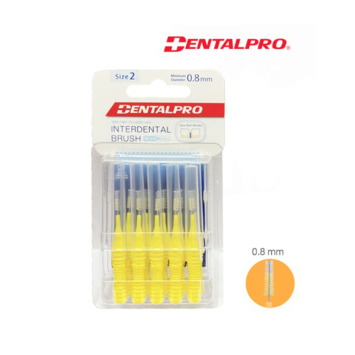 dentalpro-แปรงซอกฟัน-size2-0-8mm-10ชิ้น