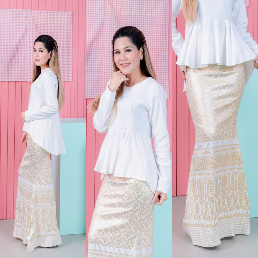 ชุดผ้าไทย-songket-รุ่น-th12-380-เสื้อ-กระโปรง