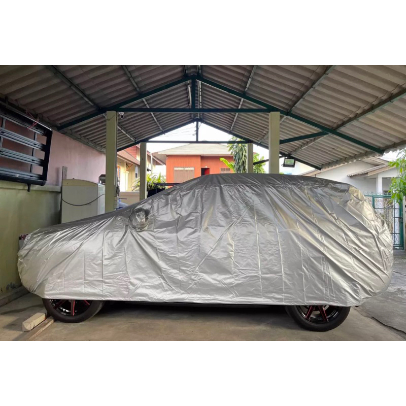 ผ้าคลุมรถ-sienta-ผ้าคลุมรถยนต์-silver-coat-ตัดตรงรุ่น-เข้ารูป-ผ้าคลุม-toyota-sienta