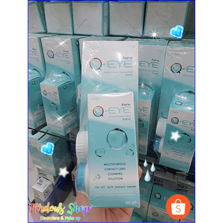 Q​-eye​ 250+60 ML." น้ำยาล้างแช่ คอนแทคเลนส์ "