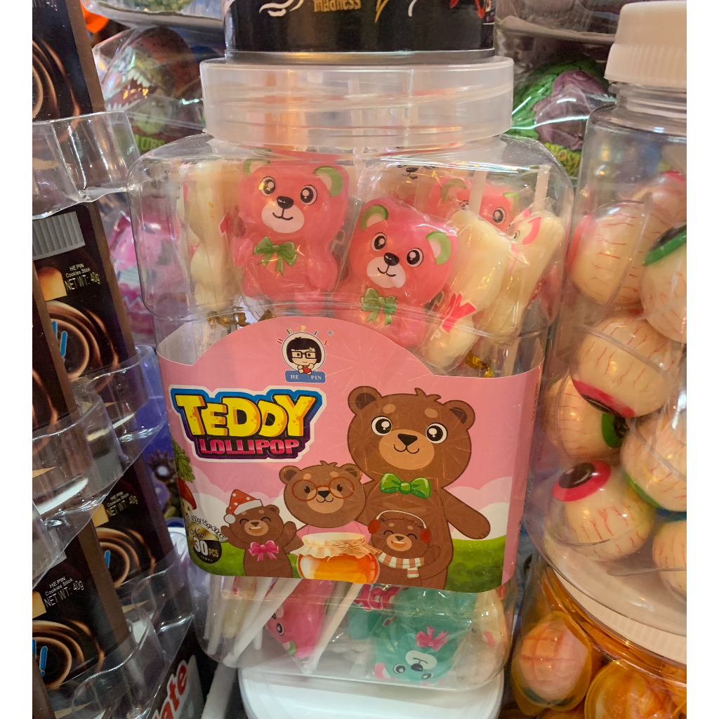 hepin-teddy-lollipop-30pcs-เฮปิน-อมยิ้มหมีเท็ดดี้