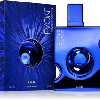 (NEW ) AJMAL EVOKE MIDNIGHT EDITION EDP- 90ML FOR MEN ป้าย สคบ.ไทย ขวดลึกลับน่าทึ่ง ติดทนนาน หอมรุ่งเช้ายาวถึงเที่ยงคืน