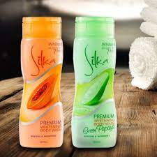 silka-whitening-body-wash-สบู่เหลวอาบน้ำมะละกอ-เพื่อผิวกระจ่างใส