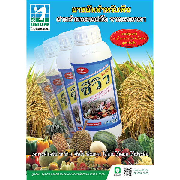 ซีวิว-อาหารเสริมพืช-ยาขยันสำหรับพืช-สารเพิ่มประสิทธิภาพพืช-สารปรุงแต่งช่วยในการเติบโตของพืช-ขนาด-500-ซีซี