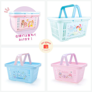 ตะกร้า ลายเจ้าหญิง Disney Princess Ariel ลิขสิทธิ์แท้ Cinnamoroll ตะกร้าน่ารัก ตะกร้าของเล่น วางซ้อนได้