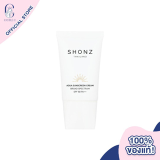 SHONZ THAILAND Aqua Sunscreen Cream Broad Spectrum SPF 50 PA+++ Edelweiss ผลิตภัณฑ์ป้องกันแสงแดด