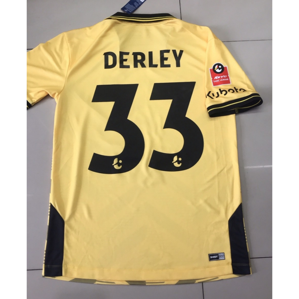 shoot-เสื้อแข่งราชบุรีมิตรผลเอฟซี-2021-22-ฟูล-33-derley-ratchaburi-mitr-phol-fc-genuine-jersey-player-gade-thai