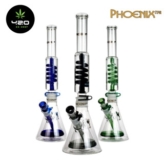 บ้อง PHOENIX STAR Freezable Coil Double Bong 18 Inches